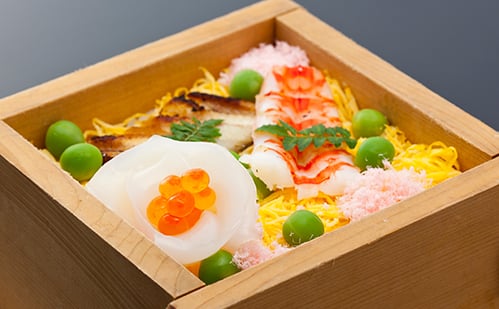 欽山特製の「ちらし寿司」 欽山特製の「ちらし寿司」