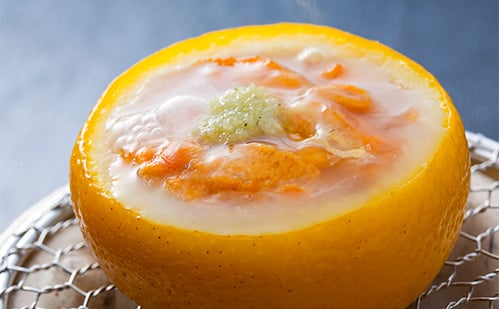 由良雲丹柚子釜焼 由良雲丹柚子釜焼