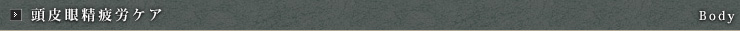 頭皮眼精疲労ケア