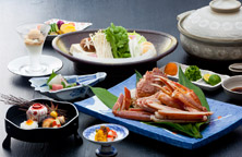 【冬の味覚】旬のカニをあったかお鍋で!活ずわい蟹鍋懐石