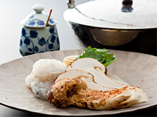 松茸入り名残鱧一人鍋と特選黒毛和牛和風ローストビーフ付き懐石・ご夕食休憩プラン