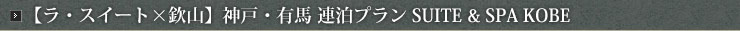 【ラ・スイート×欽山】神戸・有馬 連泊プラン SUITE & SPA KOBE 