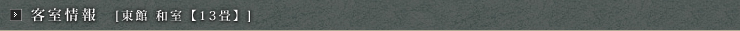 客室情報【東館 庭に面していないお部屋】